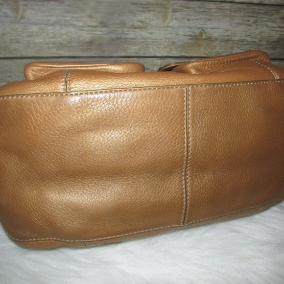 Cole Haan Bronze Brown Buckle Purse Crossbody Bag
